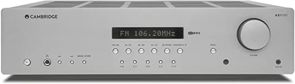 Cambridge Audio Axr100 - Receptor Estéreo De 100 Vatios Con Bluetooth | Etapa Fono Incorporada Entrada De 0.138 In Am/Fm Con Rds C11092