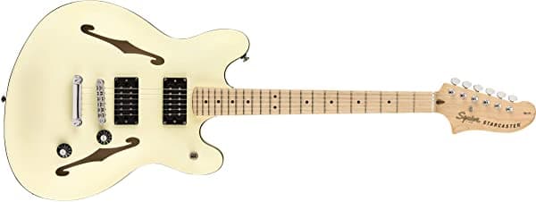 Fender Squier Affinity Series Starcaster Guitarra Eléctrica Color Blanco Olímpico 0370590505