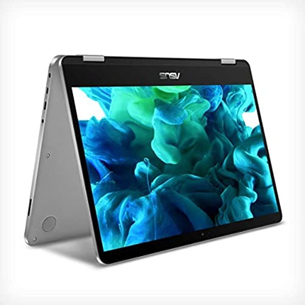 Asus Vivobook Flip 14 Portátil 2 En 1 Delgado Y Ligero Pantalla Táctil Hd De 14 Pulgadas Cpu Intel Celeron N4020 4 Gb De Ram Almacenamiento De 128 Gb Windows 10 Home S Microsoft 365 Gris Claro Tpm Huellas Dactilares J401Ma-Ps04T