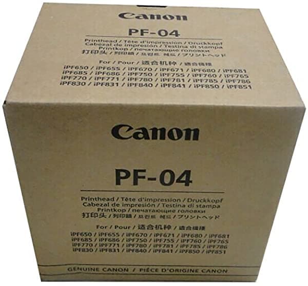 Generic Canon Pf-04 Cabezal De Impresión Para Cabezal De Impresora Ipf650 Ipf655 Ipf750 Ipf760 Ipf765 Ipf755 MSS702375S01