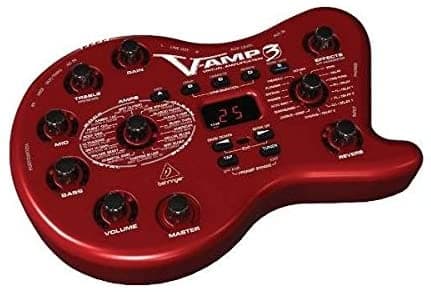 Behringer V-Amp 3 Amplificador De Guitarra Virtual De Próxima Generación Con Interfaz De Audio Usb Y Software De Grabación Energyxt2.5 Rojo (Vamp3)