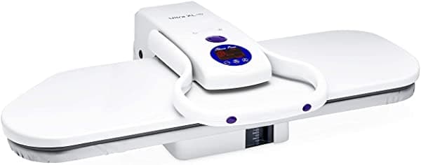 SpeedyPress Ultra XL Plancha Electrónica a Vapor | Prensa de 100 LB de Presión para Hogar/Negocio | Funciones de Vapor y Ajustes de Temperatura, Superficie Grande.