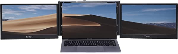 Ficihp Extensor De Pantalla Para Portátil De 13.5 Pulgadas Con Soporte Monitor Portátil Con Sistema De Refrigeración Para M1 Macbook One Cable Plug & Play Monitor Portátil Para Mac/Android De 13-16 Pulgadas 13.5'' Triple