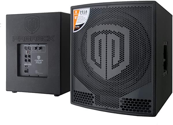 Proreck Pr18 - Armario De Subwoofer De Pa Dj De 18 Pulgadas 2000 W P.M.P.O Activo