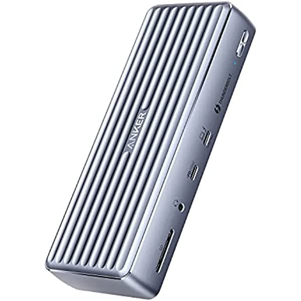 Anker Apex 12 En 1 Thunderbolt 4 Dock Carga Máxima De 90 W Para Laptop Suministro De Energía De 20 W Pantalla Individual 8K Pantalla Triple 4K 2 Usb-A 3.1 Gen 2 2 Usb 2.0 Ethernet Audio Sd 4.0 Para Laptops Thunderbolt 4 A8397