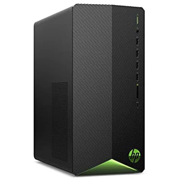 HP Pavilion Gaming TG01-1020, NVIDIA GTX 1650, Intel i5-10400F, 8GB RAM, 256GB SSD, Windows 11, compacta torre con mouse y teclado