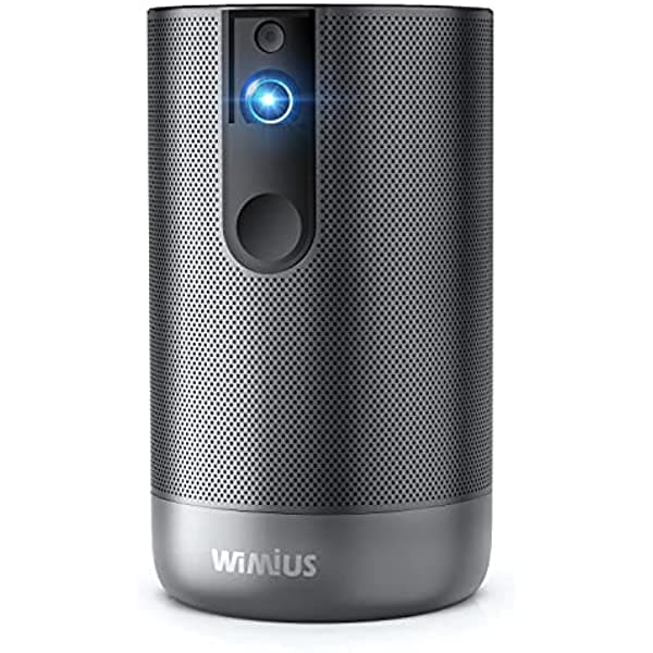 Proyector Wimius Upgrade Q1 Brightest Mini Android Proyector (2G+16G) Proyector Nativo 4K Compatible Con Wi-Fi Bluetooth 3D Netflix 5.000+ Aplicaciones Proyector Dlp Para Uso En La Oficina De Entretenimiento En El Hogar