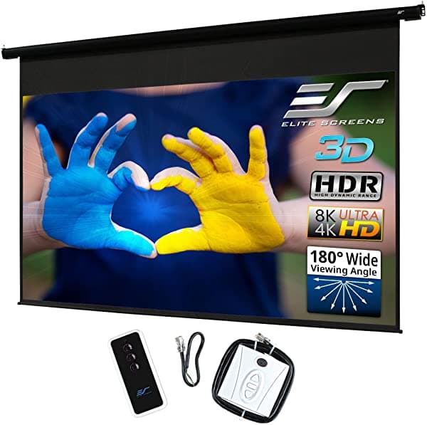 Elite Screens Spectrum 100" Pantalla Motorizada Eléctrica, Ratio 16:9, Para Proyector 8K/4K Ultra HD, Home Theater ELECTRIC100H