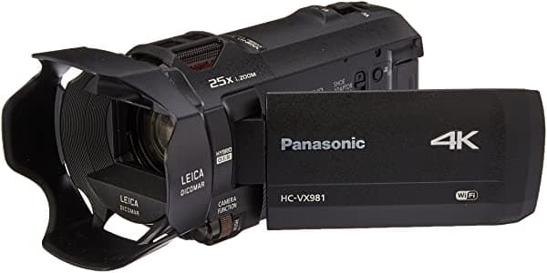 Panasonic Cámara De Vídeo 4K Ultra Hd Hc-Vx981K Zoom Óptico 20X Sensor Bsi De 1/2.3 Pulgadas Captura Hdr Captura Wi-Fi Smartphone Multi Scene Video Capture (Negro)