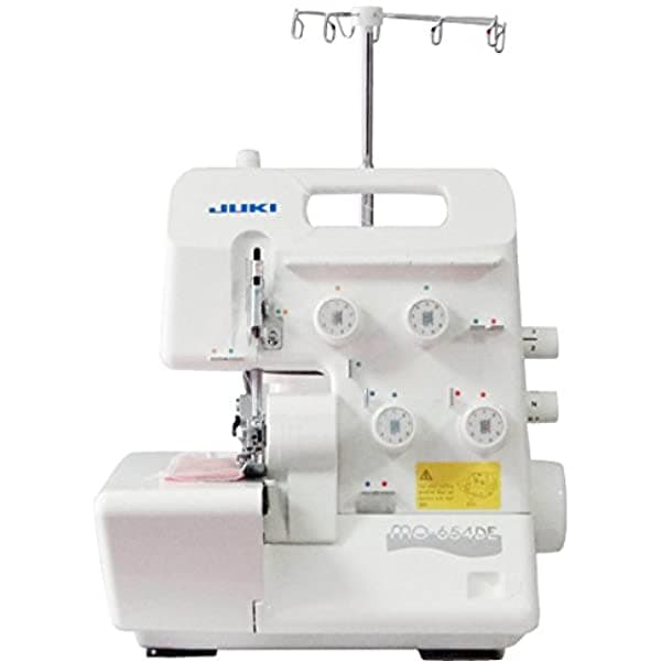 JUKI MO-654DE Máquina Overlock Portátil de 2/3/4 Hilos, Color Blanco - Serie MO600N