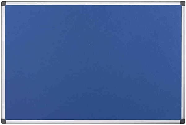 Bi-Office Maya Rojo Fieltro Tablón Marco De Aluminio Azul FA2143170