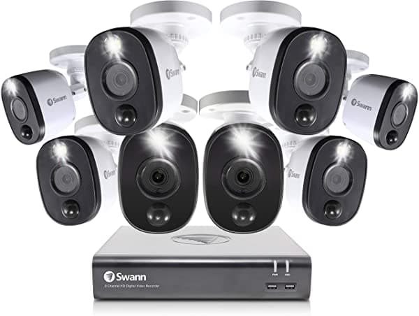 Swann Sistema De Seguridad De 8 Cámaras 8 Canales 1080P Dvr SWDVK-845808WL-US