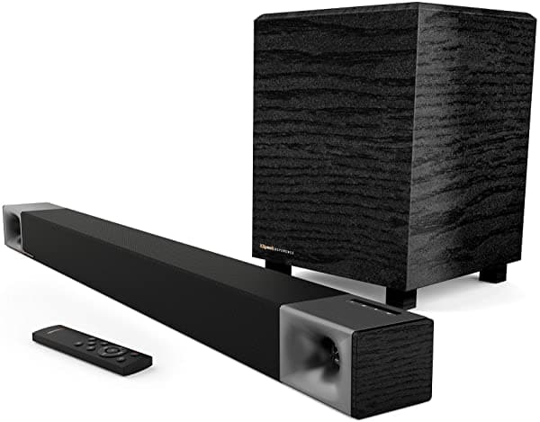 Klipsch Cinema 400 Barra de Sonido con Subwoofer Inalámbrico de 8 Pulgadas y HDMI ARC, Negro 1068774