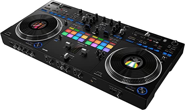 Pioneer DJ DDJ-REV7 Controlador DJ de 2 decks para Serato - Compatible con Serato DJ, jog wheels motorizados, alta precisión