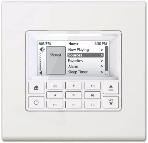 Russound Mdkc6 C-Series 2-Gang Keypad No Erp White