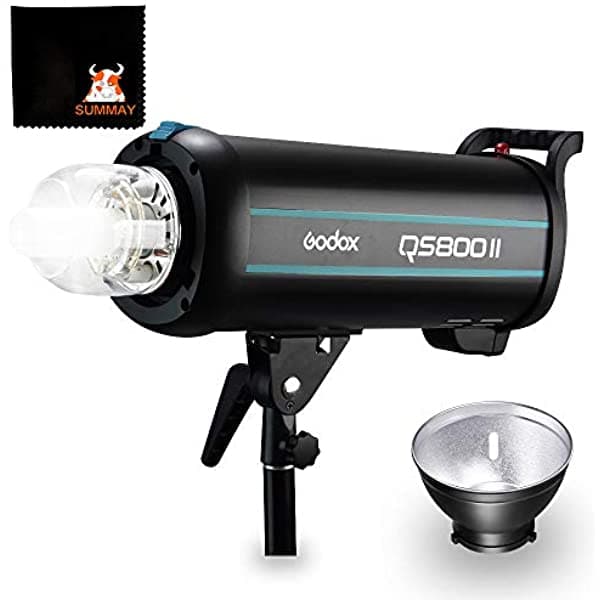 Godox Qs800Ii Studio Strobe Flash Luz 800Ws Fotografía Profesional Estudio Luz Monolight 150W Modelado Lámpara Para Interior Estudio Retrato Fotografía (Qs800Ii) QSII Series