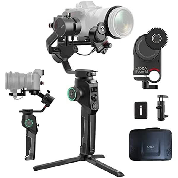 Moza Aircross 2 - Estabilizador Profesional De 3 Ejes Compatible Con Cámaras Dslr Y Sin Espejo Nikon Sony Panasonic Canon Etc. Carga Útil Máxima De 7.1 Libras/12 Horas De Tiempo De Funcionamiento Máximo AC2