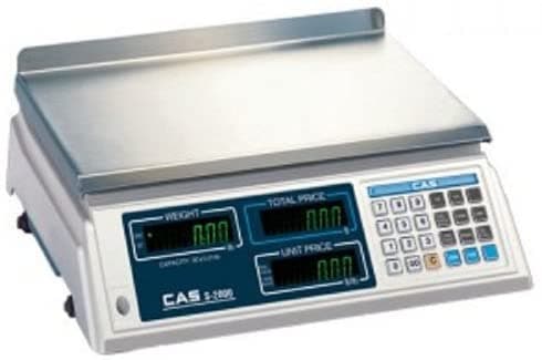 Cas S-2000 30Lb De Bajo Perfil De Precio De La Escala Capacidad De 30Lb Legibilidad De 0.01Lb Ntep Legal Para El Comercio