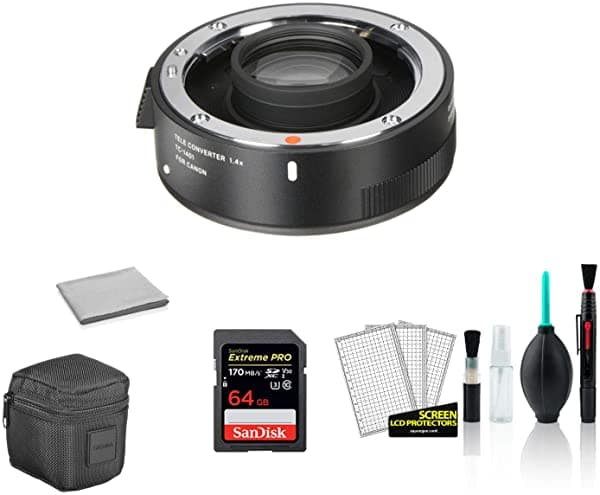 Sigma Tc-1401 1.4X Teleconverter Para Montaje Canon Ef (879101) Bundle