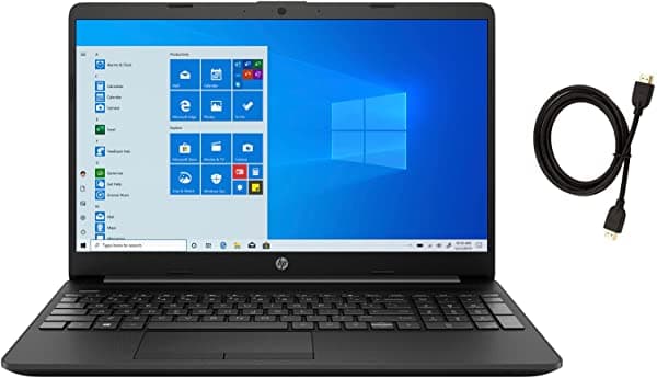 2021 Hp 15.6 Pulgadas Fhd Ips Premium Laptop Procesador Intel Celeron N4020 Hasta 2.8 Ghz 8 Gb Ram 128 Gb Ssd Wifi Usb-C Lector De Tarjetas Windows 10 Home (Modo S) + Cable Hdmi Woov 4K