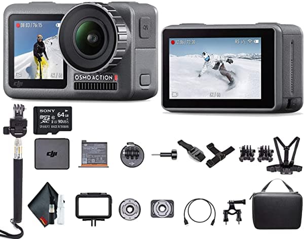 Dji Osmo Action 4K Hdr Cámara De Pantalla Dual Impermeable - Kit De Acción 6DJIOSMACTIONP2