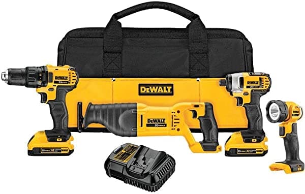 DEWALT Kit Combinado Inalámbrico De Iones De Litio Máximo De 20 Voltios (4 Herramientas) (Dck420D2) DCK420D2-YOW