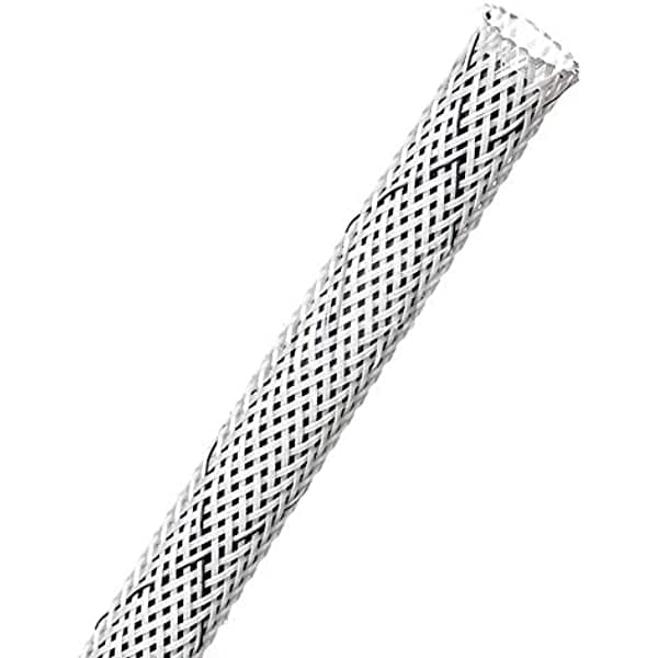 Electriduct Retardante Mascota Ampliable Trenzada Sleeving Blanco BSFR-250-200-WT