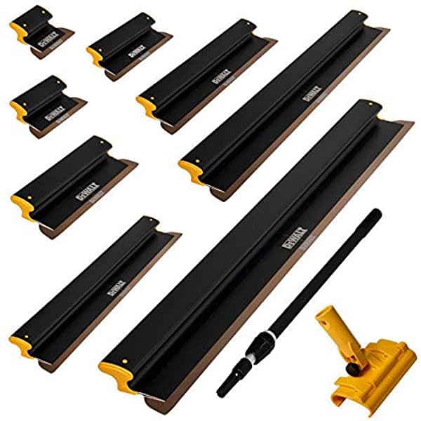 Dewalt Ultimate Drywall - Juego de Cuchillas de Desfilado | Calidad Profesional | Construccion de Aluminio Extruido y Acero Inoxidable Europeo | Tapas de Extremo de Alto Impacto | 3-446 3-445