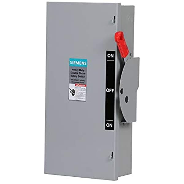 Siemens Dtnf362 60-Amp 3 Polos 600 Voltios 3 Hilos Doble Tiro No Fusionado Tipo 1