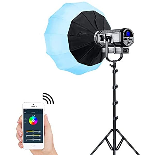 Gvm Rgb Led Kit De Iluminación De Vídeo Con Luz De Farol Difusor Continuo De Equipo De Estudio Fotográfico Para Luz Led/Flash De Estudio/Estroboscópico Monolight Para Estudio Fotográfico Retrato Y Fotografía De Producto GVM-RGB-150S Kit