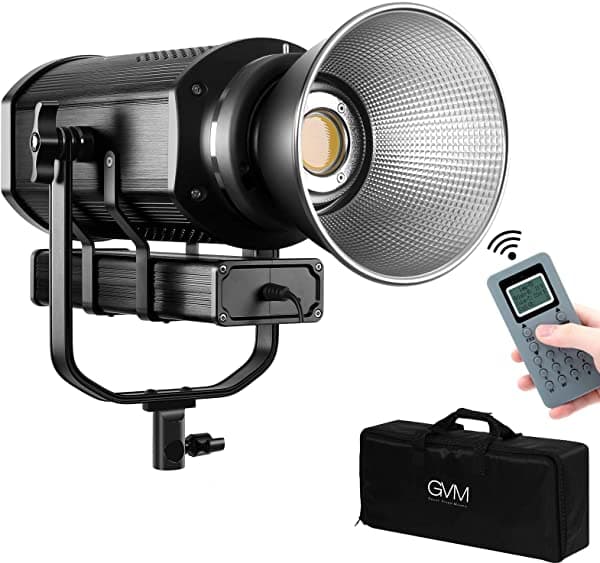 Gvm Studio Led Video Luz 300W Fresnel Continuo Luzzyoutube Fotogramante Iluminaciones Cri97+ 5600K Salida Continua Iluminaciones Video De Youtube Boda gg6598
