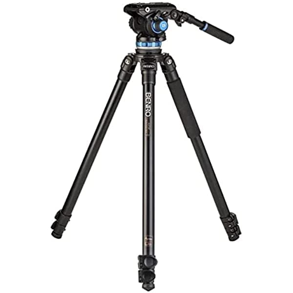 Benro A373F - Trípode De Aluminio Con Cabezal De Vídeo Fluido S6Pro A373FBS6PRO