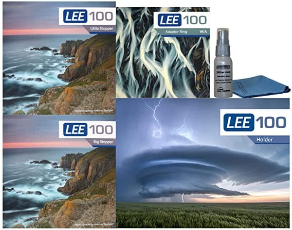 Lee Filters Lee100 Kit De Exposición Larga De 3.031 In - Lee Filters Lee100 Soporte De Filtro Lee 3.937 In Big & Little Stopper 3.031 In De Ancho Ángulo Adaptador Anillo LEE100BSLS77