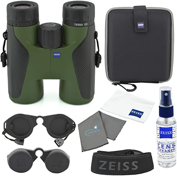 Zeiss Terra ED - Binoculares (3.9 X 16.5 in Incluye Gamuza Limpiadora) Color Verde 524204-9908