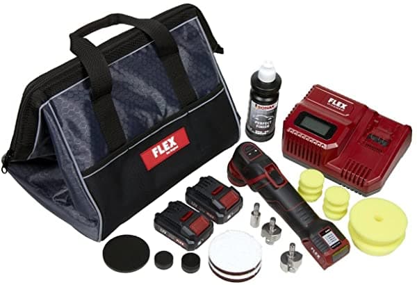 The Clean Garage Flex Pxe 80 - Kit De Mini Pulidor Inalámbrico | Pulido Y 10 Almohadillas 493.503KIT1