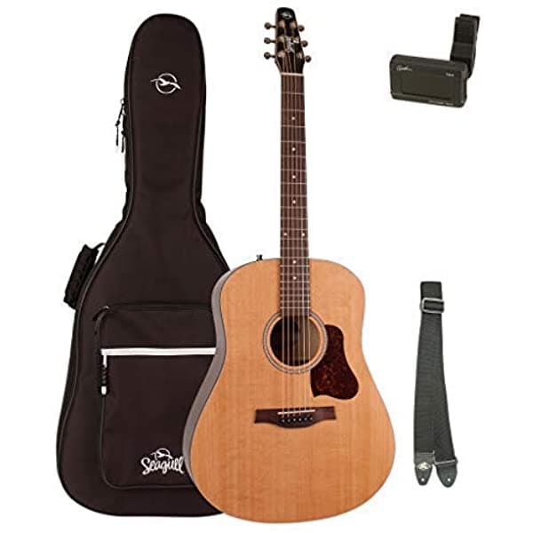 Seagull S6 Original con Funda Acolchada Seagull Afinador y Correa (046386)