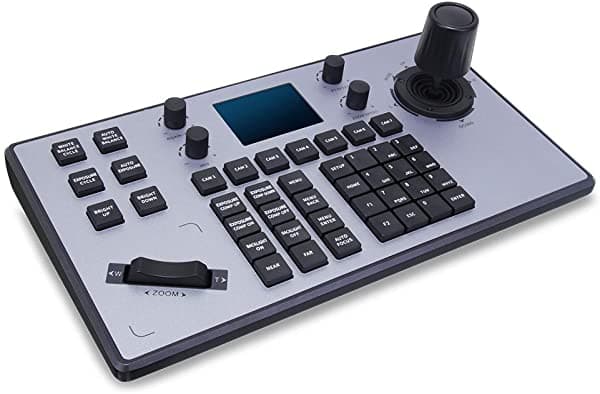 Hsility Ptz Teclado Poe 4D Controlador Con Onvif Visca Pelco D/P Interfaz Rs232 Rs422 Rj45 Y Pantalla Lcd Para Livestream