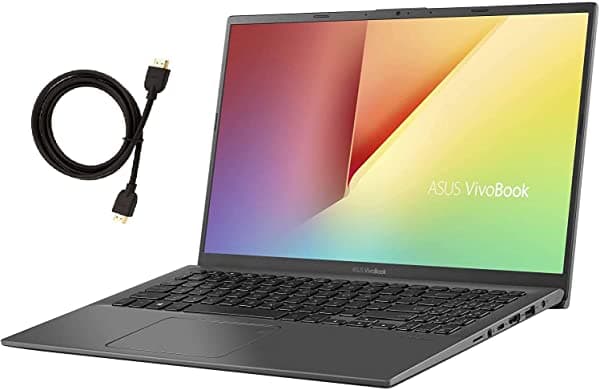 Asus Vivobook Laptop Con Pantalla Táctil Led Fhd De 15.6 Pulgadas | Intel Core I3-1005G1 | 8Gb Ddr4 Ram | 256Gbssd+1Tbhdd | Lector De Huellas Dactilares | Windows 10 | Con Paquete De Cables Hdmi De Alta Velocidad De 6 Pies ASUS VivoBook 15