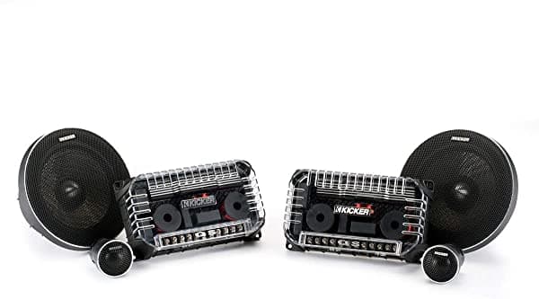 Kicker 41Qss654 Qs Series 6.5" Sistema De Componentes Con Agudos De 1.181 In 4 Ohmios 180 W