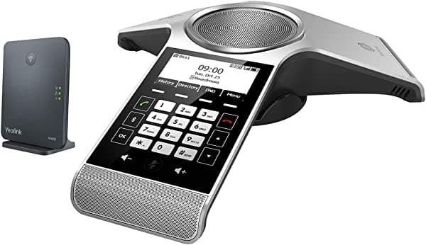 Yealink Cp930W-Base Conferencia Dect Ip Teléfono Y Estación Base Pantalla Gráfica De 3.1 Pulgadas. Alimentado Por Batería CP930WPACKAGE