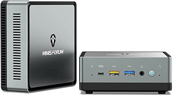 COOFUN Mini Pc Amd Ryzen 7 3750H Um700 | 8 Gb Ram 256 Gb Pcie Ssd | Gráficos Radeon Rx Vega 10 | Dual Wifi Bt 5.1 | Hdmi 2.0 / Display/Usb-C | 2X Rj45 | 4X Usb Factor De Forma Pequeño