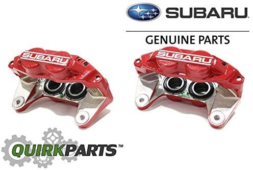 2006-2007 Subaru Impreza Wrx - Pinza De Freno Delantera Izquierda Y Derecha Color Rojo