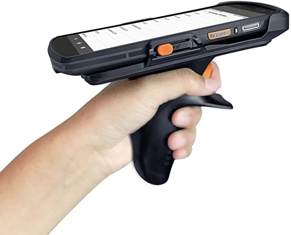 Archer Products Escáner de Código de Barras Portátil Para Android 9.0 Rugged Extreme - Pantalla Táctil de 5.7 Pulgadas | Motor de Escaneo 2D Honeywell N6703 | WiFi de Doble Banda | 4G LTE Inalámbrico | Base de Carga Opcional de 5 Ranuras V316Silver-1-00002