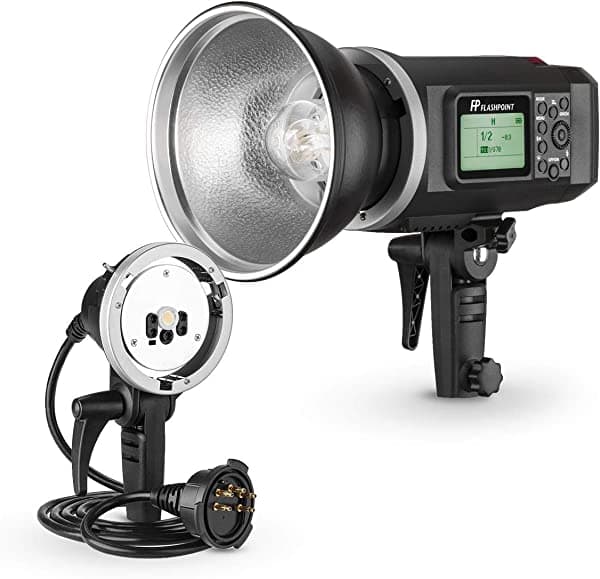 Flashpoint Xplor 600 Hss R2 - Kit De Luces Monocromo Con Batería Y Cabezal De Extensión Xp-600 (Montura De Búhos) XPLOR 600 Kit