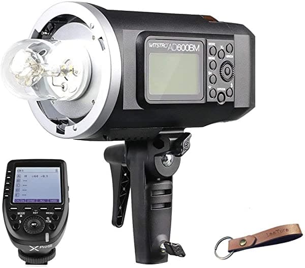 Godox Hss Ad600Bm Bowens Mount 600Ws Gn87 Alta Velocidad Sincronización Flash Luz Estroboscópica Al Aire Libre Con Flash Inalámbrico Xpro-N Batería De 8700 Mah Para Proporcionar 500 Flashes De Potencia Completa Compatible Con Nikon GD00004_AD600BM_XPN
