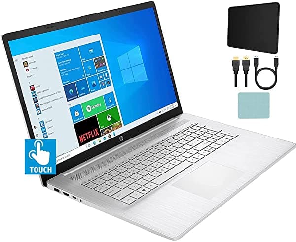 Hp Pantalla Táctil Diagonal Hd+ De 173" Amd Ryzen 3 3250U 8Gb Ddr4 256Gb Ssd Amd Radeon Graphics Hd Webcam Wifi 6 Hdmi Bluetooth 1-Year 365 Office W10 Home Mazepoly Accesorios 17-cp