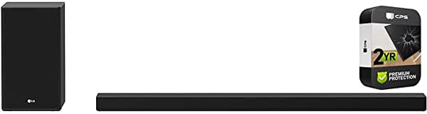 Lg Sp9Ya 5.1.2 Ch Sound Bar W Dolby Atmos & Funciona Con Alexa Y Google Assistant Bundle Con Plan De Protección Extendida De 2 Años E9LGSP9YA