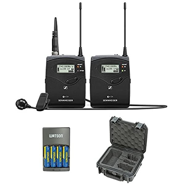 Sennheiser Ew 122P G4 Sistema De Micrófono Inalámbrico Con Me 4 Lavalier Mic A (516 A 558 Mhz) Más Funda De Sistema Sennheiser Impermeable Iseries Y Cargador Rápido De 4 Horas EW 122P G4-A