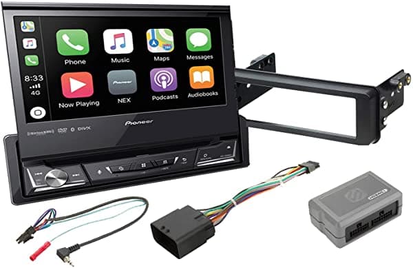 Poineer Avh-3500Nex Single Din 7" Flip Out Dvd Receptor Para Harley Davidson Electra Glide Road Glide Street Glide + Sound Of Tri-State Lanyard Bundle