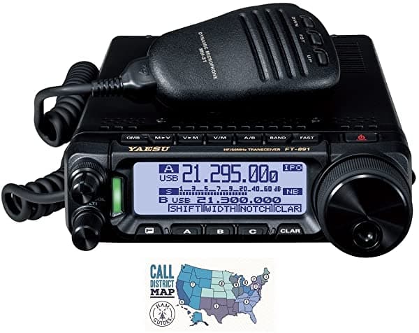 Yaesu FT-891 HF/6M Transceptor Móvil 100W + Guía Rápida Ham Guides - Bundle 2 artículos ZYS-FT-891--B1